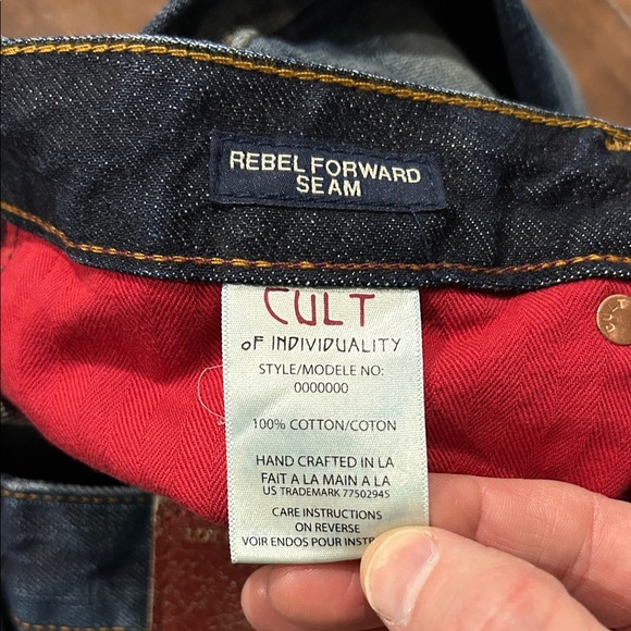 NWT Cult Of Individuality SAMPLE Rebel Straight Selvedge Denim Jeans C239 - Picture 8 of 11